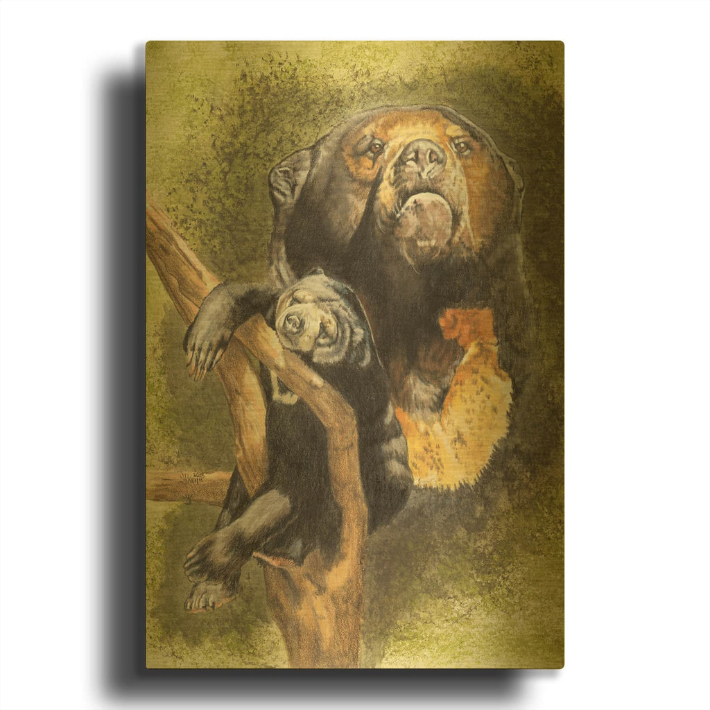 'Languid' By Barbara Keith Gold Metal Wall Art