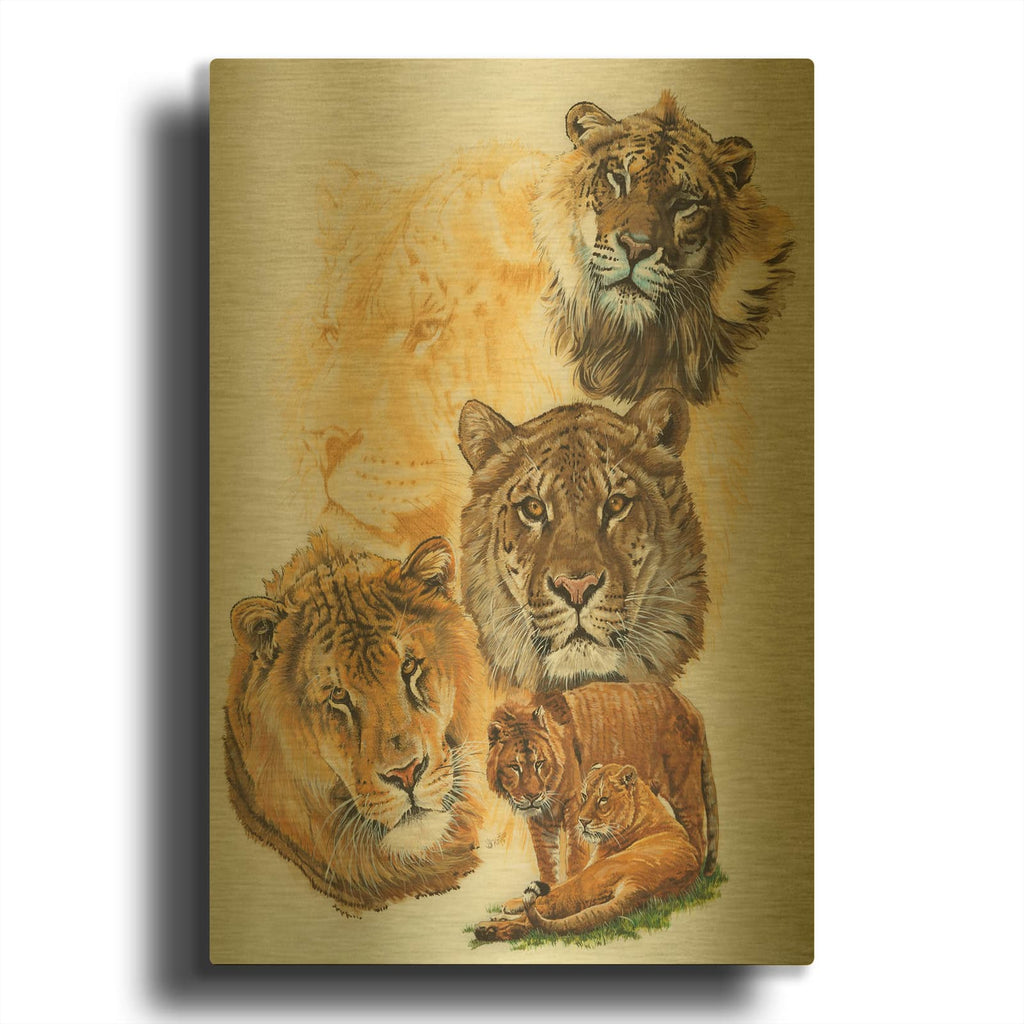 'Ritzy' By Barbara Keith Gold Metal Wall Art