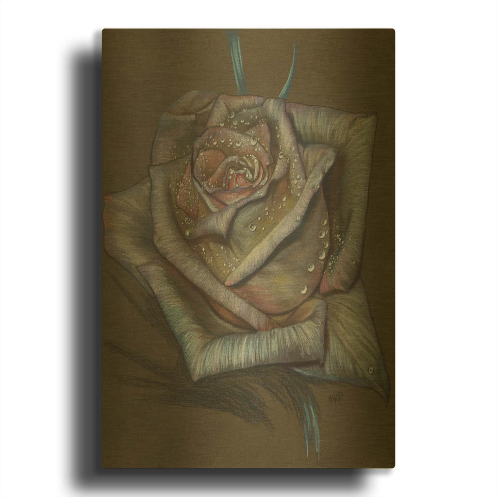 'Memory Expressed' By Barbara Keith Gold Metal Wall Art