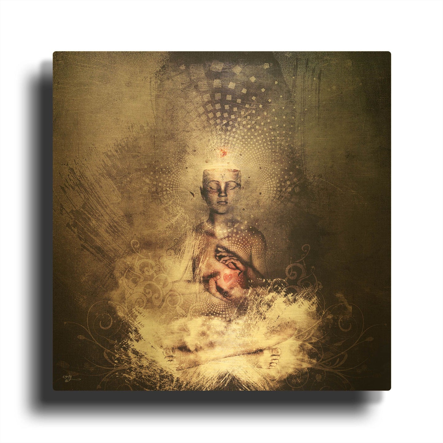 'Forever Can Be' By Cameron Gray Gold Metal Wall Art