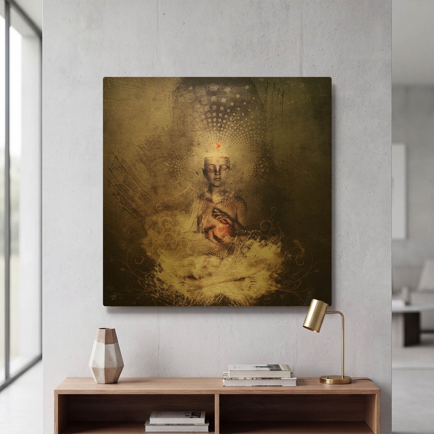 'Forever Can Be' By Cameron Gray Gold Metal Wall Art