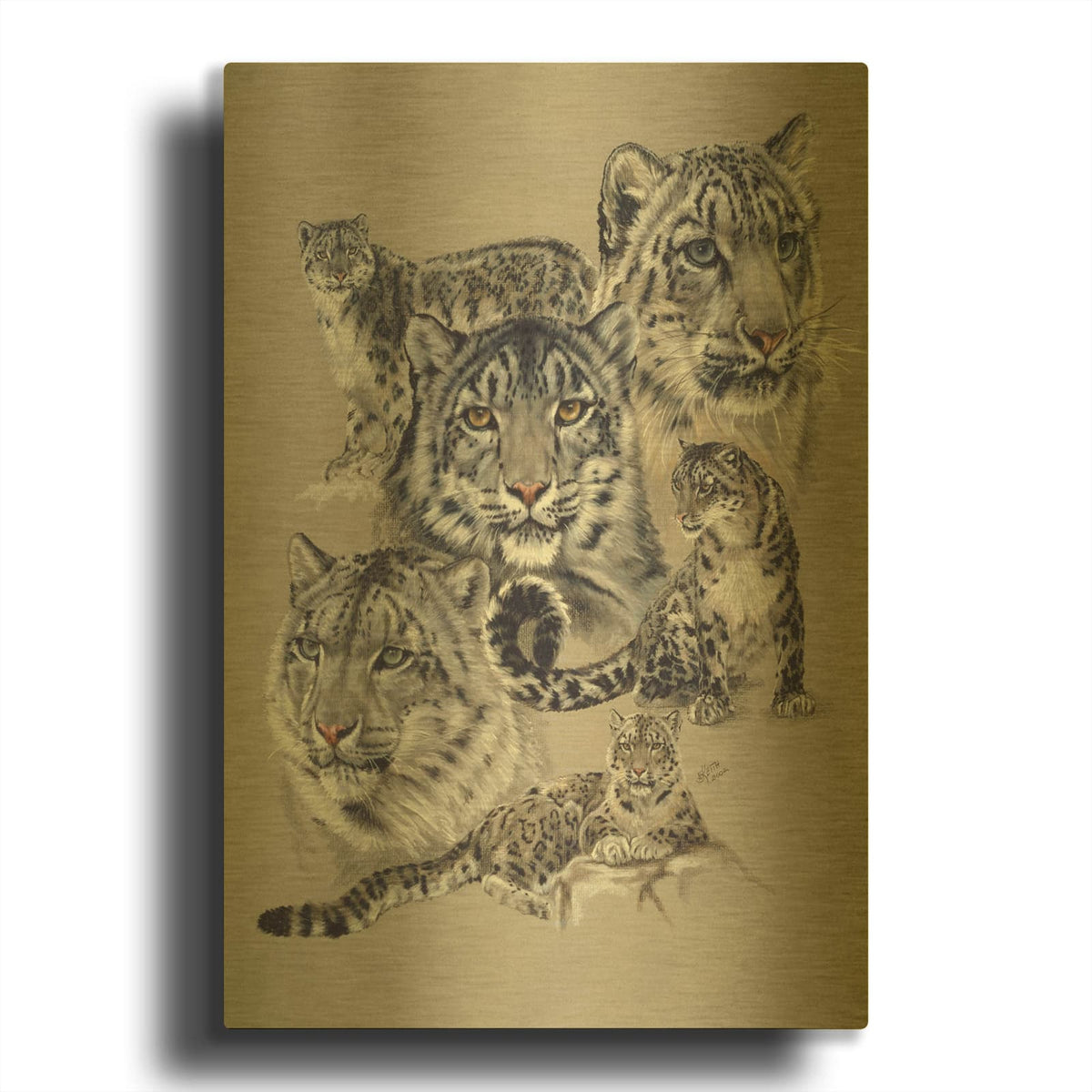 'Uncommon' By Barbara Keith Gold Metal Wall Art