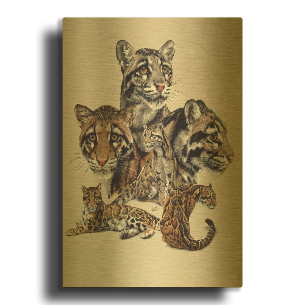 'Absence Of Fear' By Barbara Keith Gold Metal Wall Art