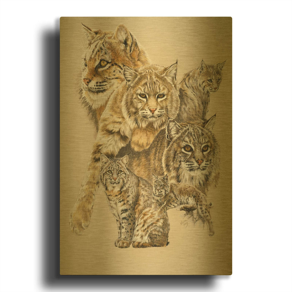 'Rascal' By Barbara Keith Gold Metal Wall Art