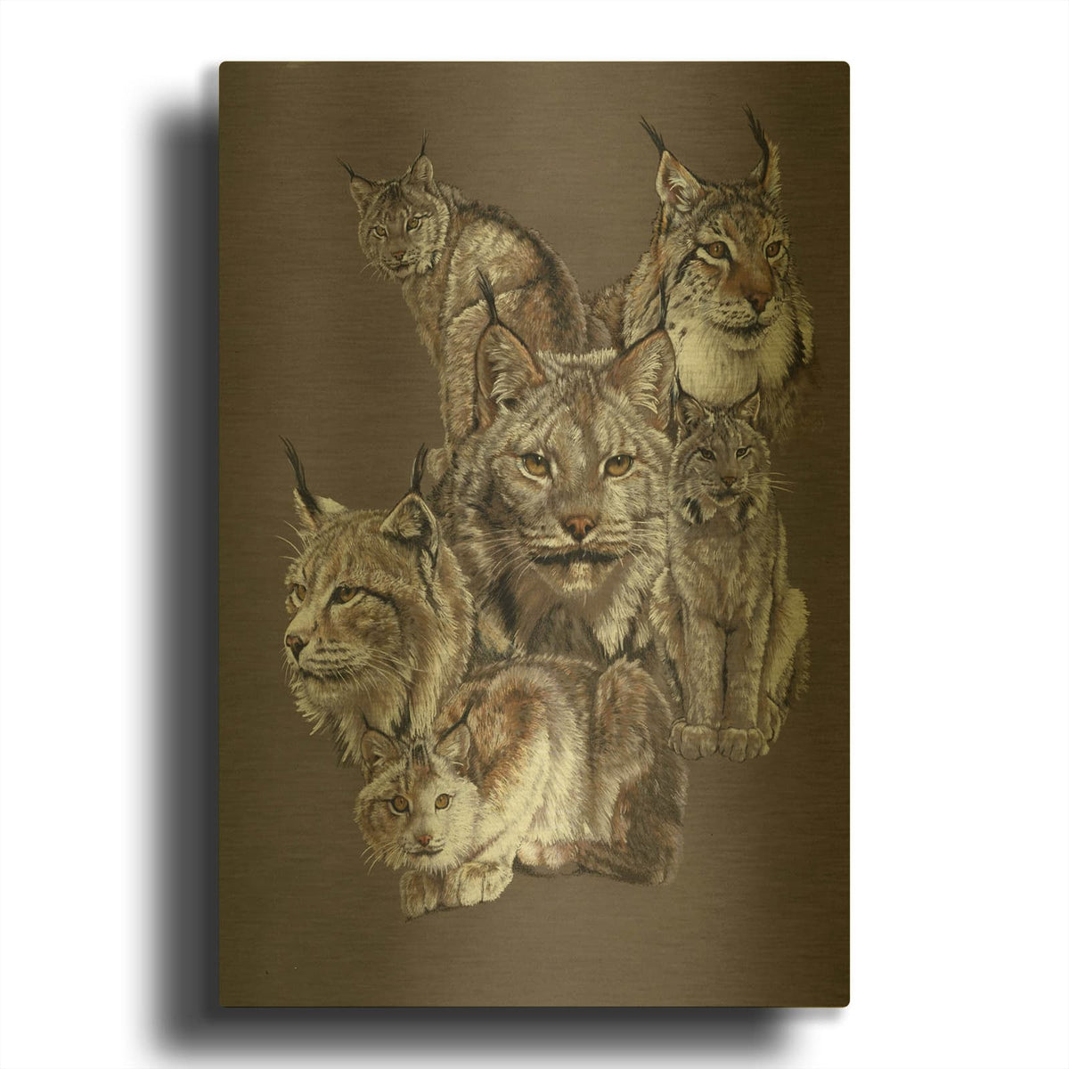 'Rogue' By Barbara Keith Gold Metal Wall Art