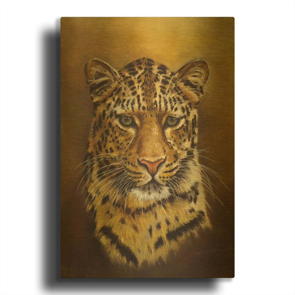 'Eye Of The Storm' By Barbara Keith Gold Metal Wall Art