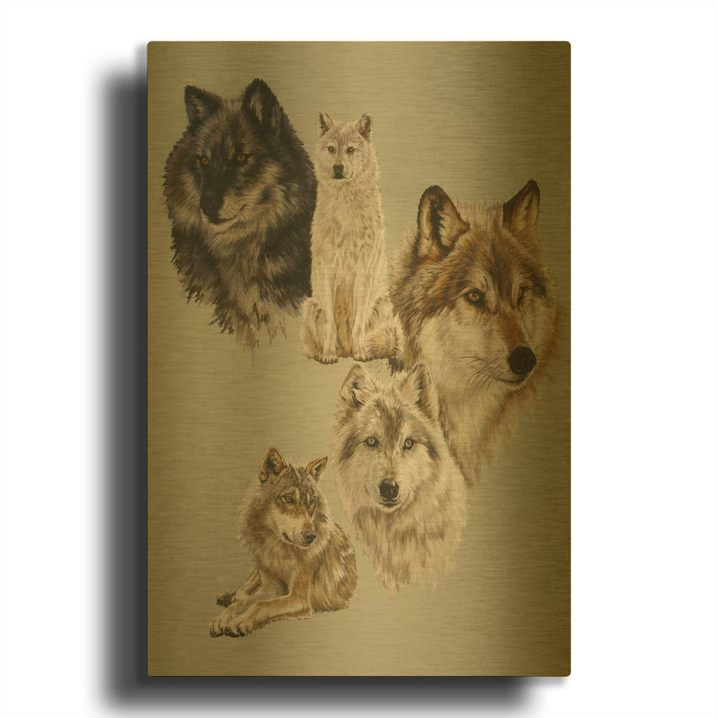 'Audacious' By Barbara Keith Gold Metal Wall Art