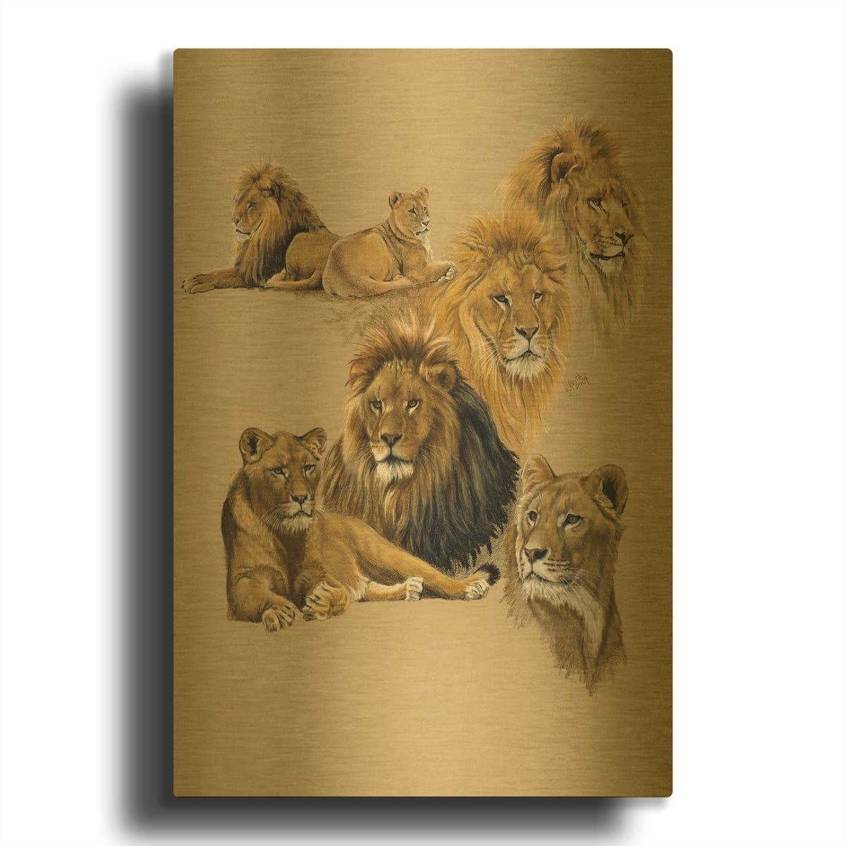 'Golden Days' By Barbara Keith Gold Metal Wall Art