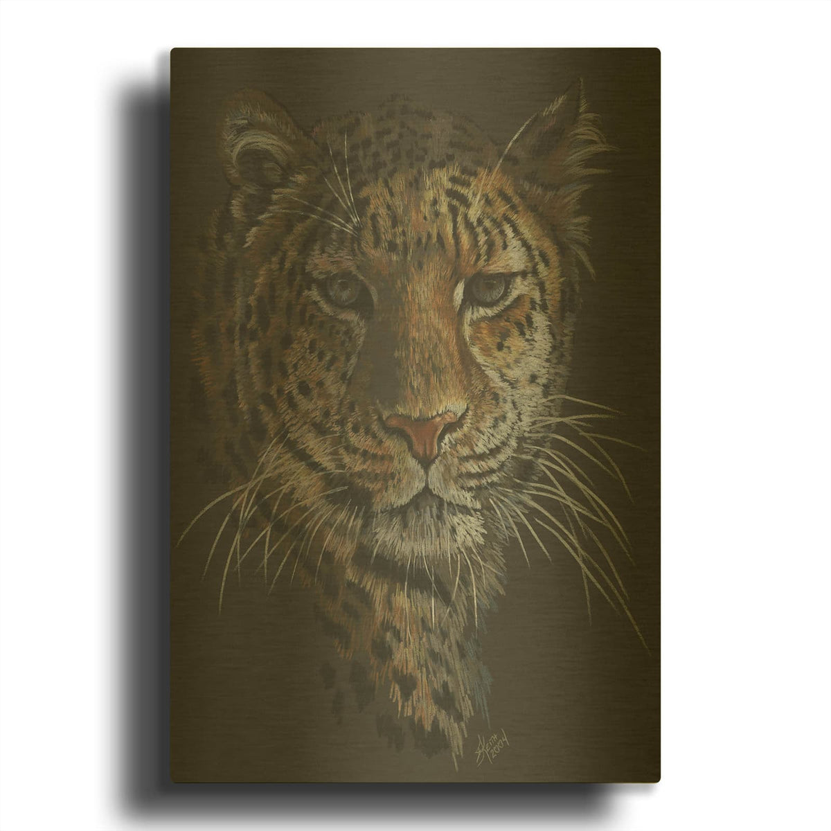 'Bewitching' By Barbara Keith Gold Metal Wall Art