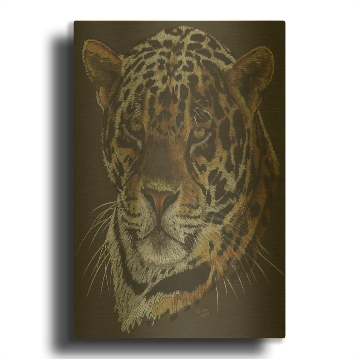 'Valiant' By Barbara Keith Gold Metal Wall Art