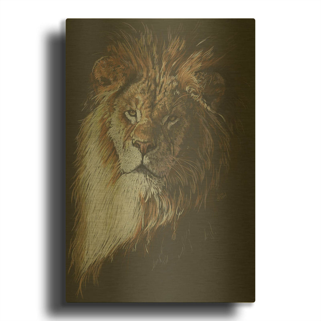 'Maestro' By Barbara Keith Gold Metal Wall Art
