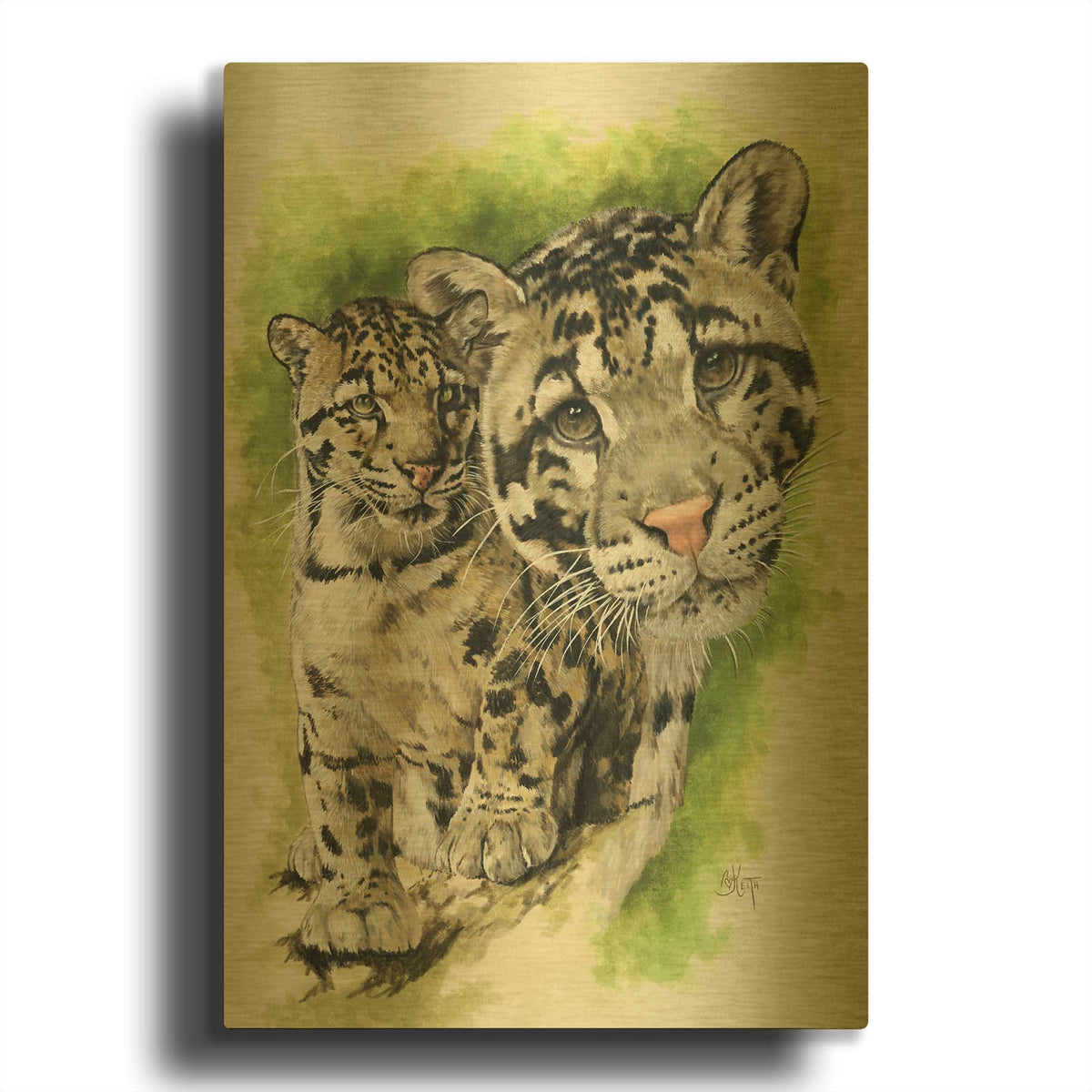 'Sovereignty' By Barbara Keith Gold Metal Wall Art