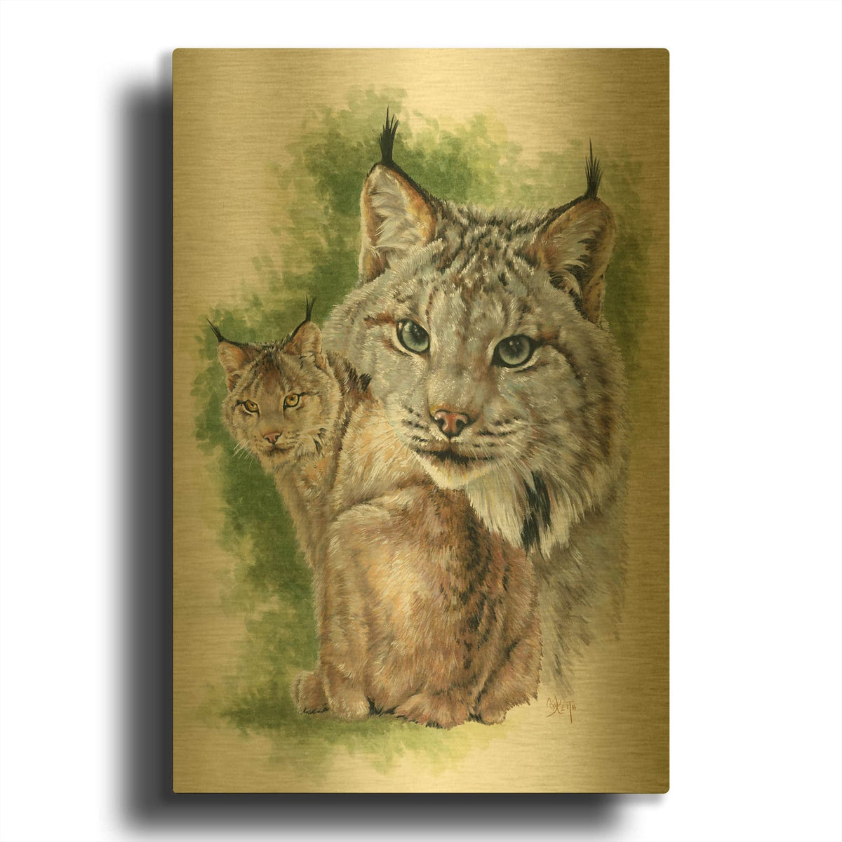 'Brazen' By Barbara Keith Gold Metal Wall Art