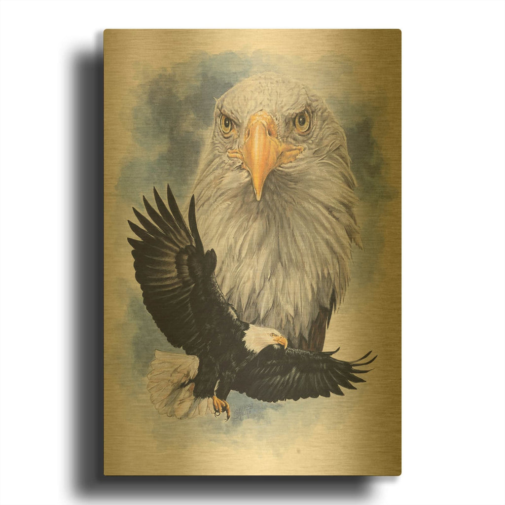 'Peerless' By Barbara Keith Gold Metal Wall Art
