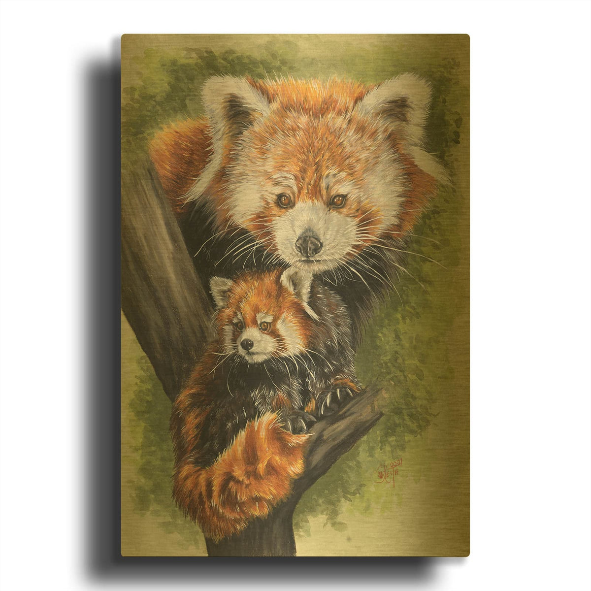 'Unique' By Barbara Keith Gold Metal Wall Art