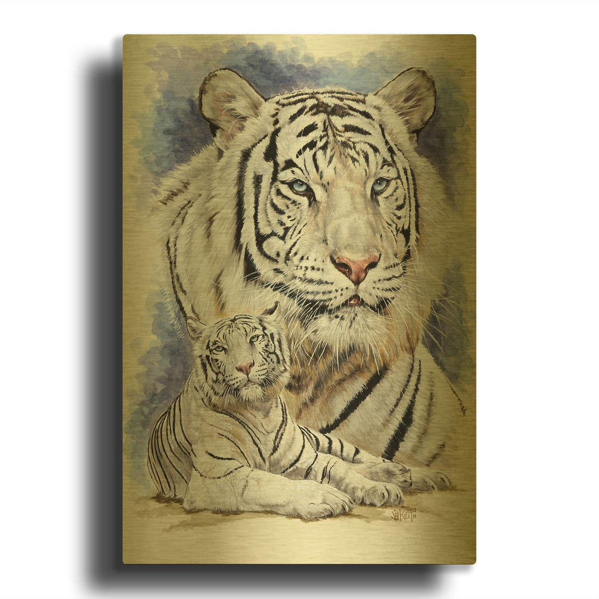 'Dignity' By Barbara Keith Gold Metal Wall Art