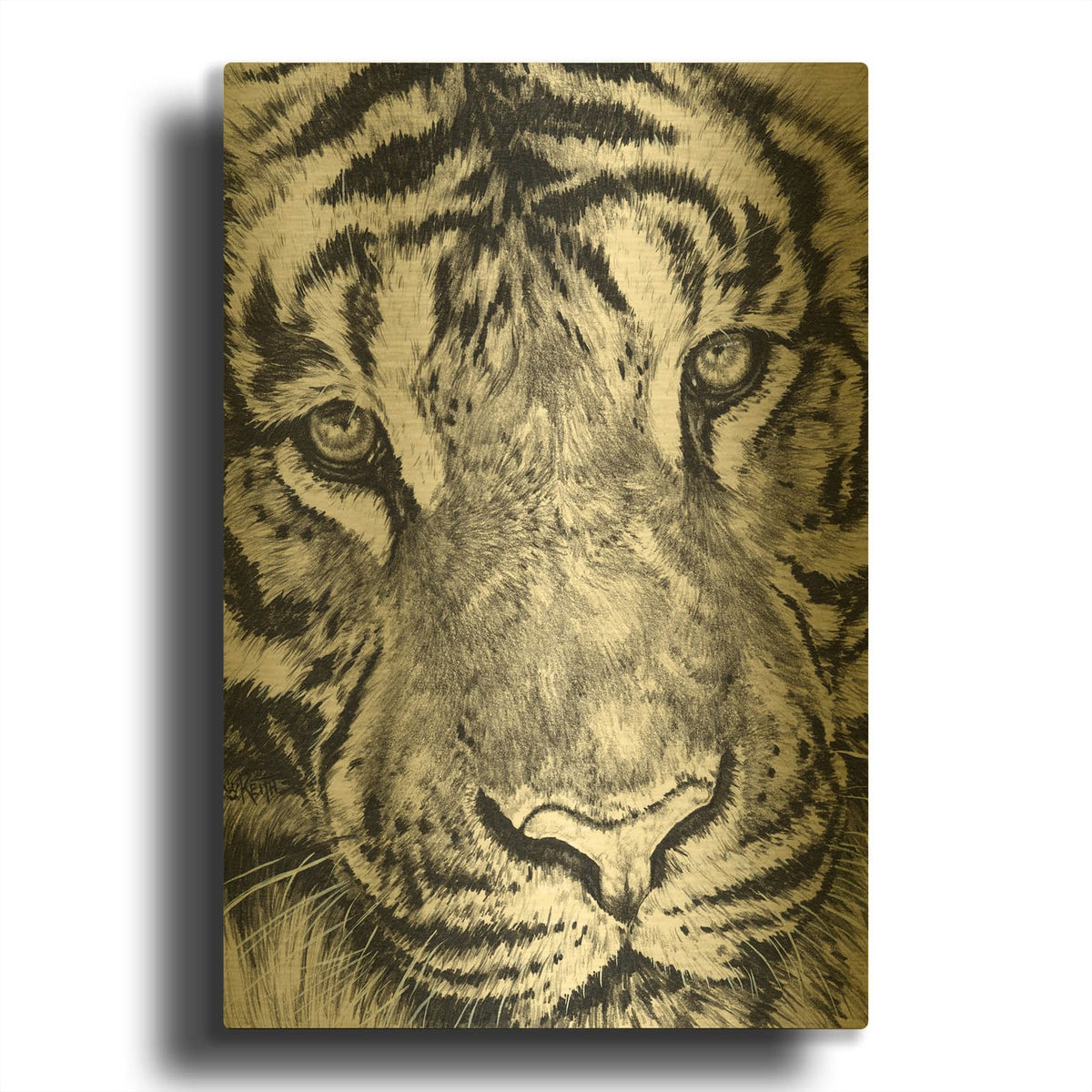 'Dreamer' By Barbara Keith Gold Metal Wall Art