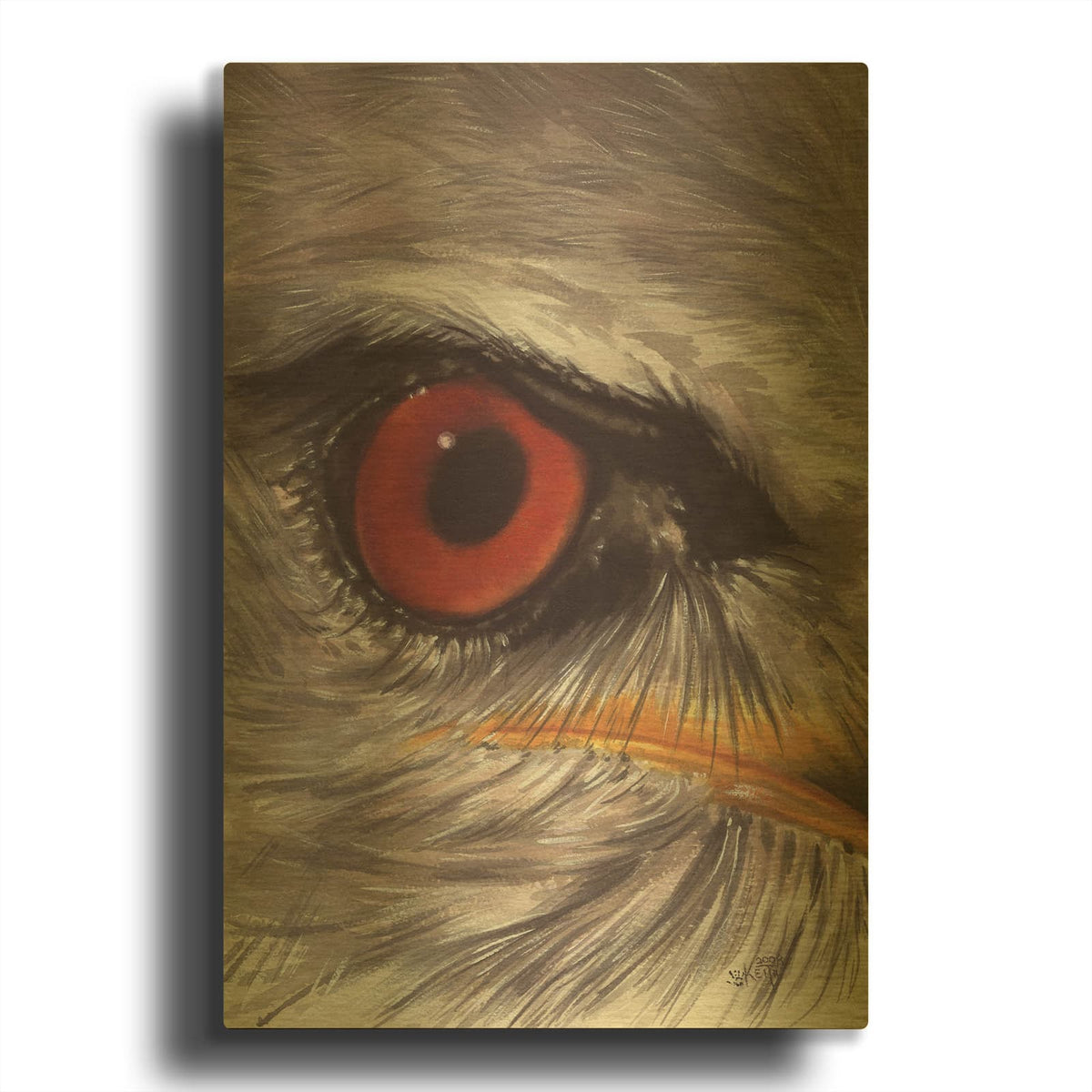 'Eye Catching Kite' By Barbara Keith Gold Metal Wall Art