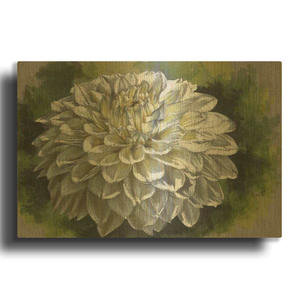 'Labyrinth' By Barbara Keith Gold Metal Wall Art