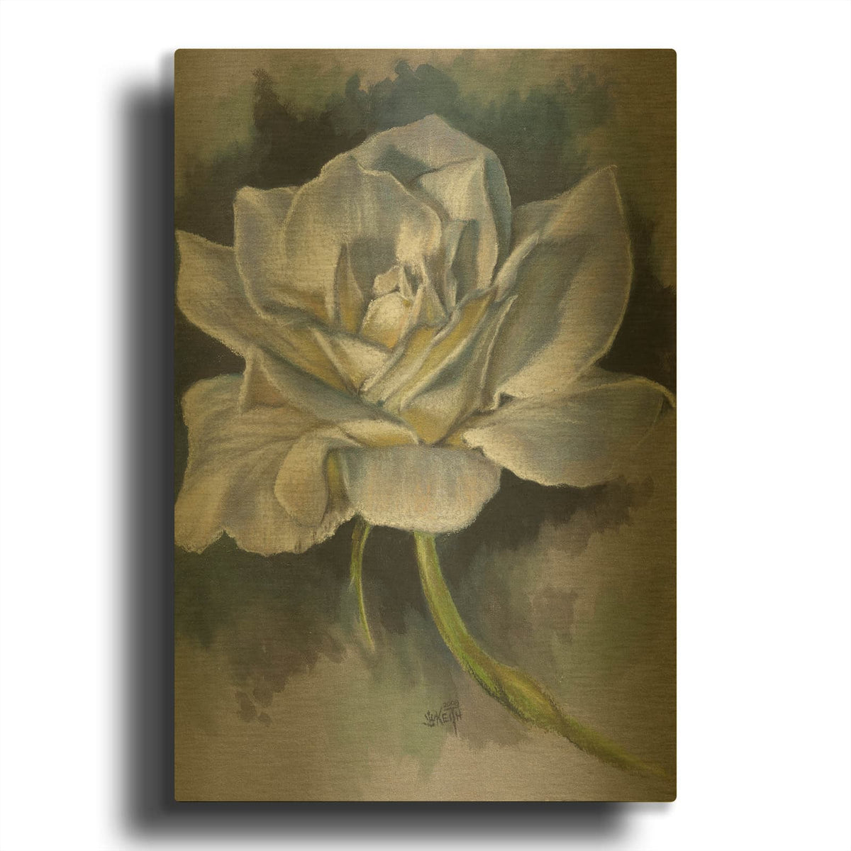 'Innocence' By Barbara Keith Gold Metal Wall Art