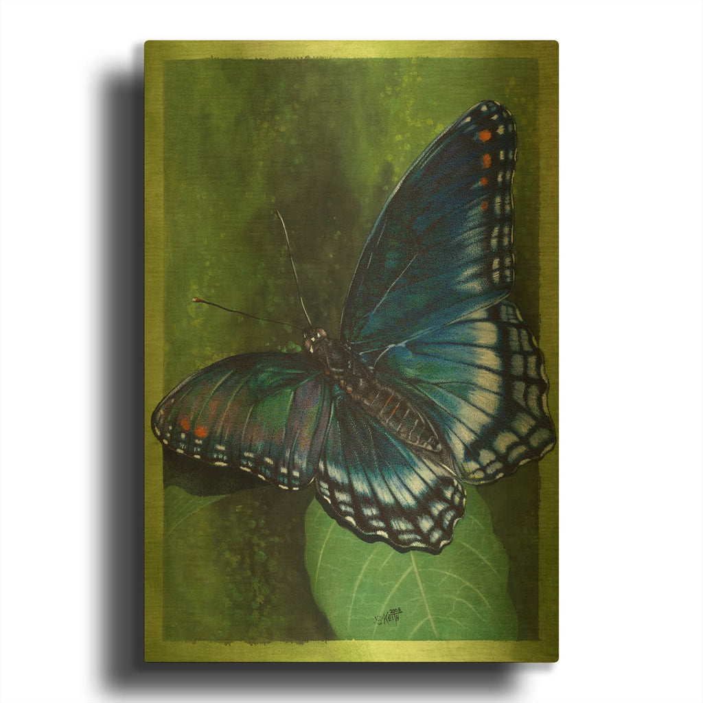'Jewel Tones' By Barbara Keith Gold Metal Wall Art