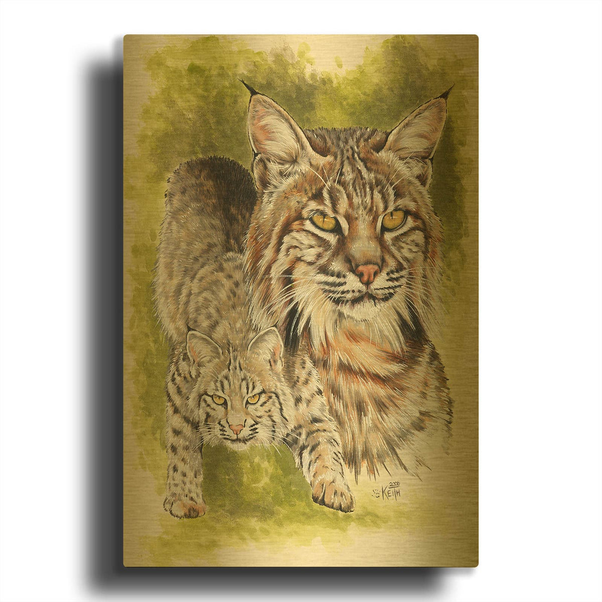 'Brassy' By Barbara Keith Gold Metal Wall Art