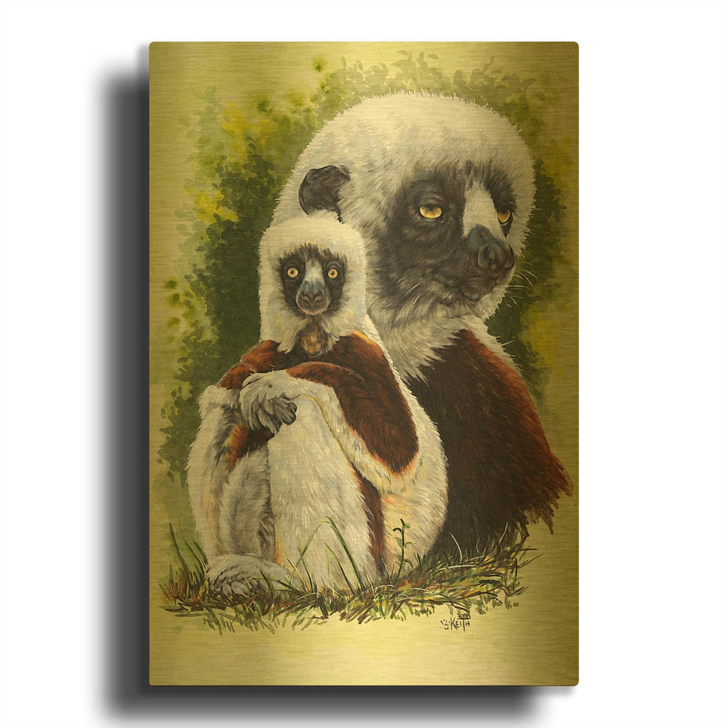 'Coquette' By Barbara Keith Gold Metal Wall Art