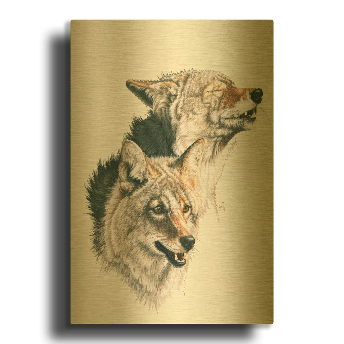 'Nature' By Barbara Keith Gold Metal Wall Art