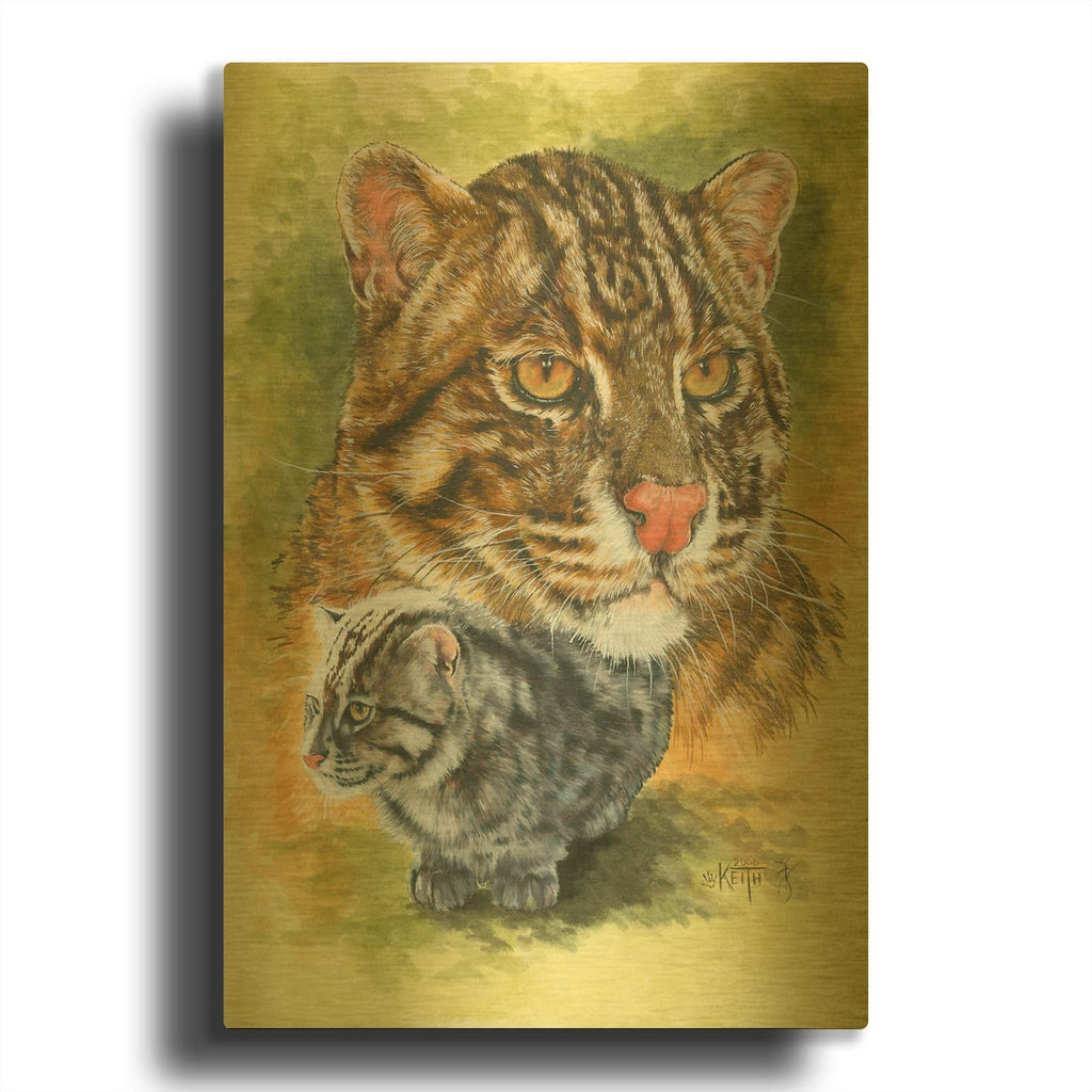 'Persistent' By Barbara Keith Gold Metal Wall Art