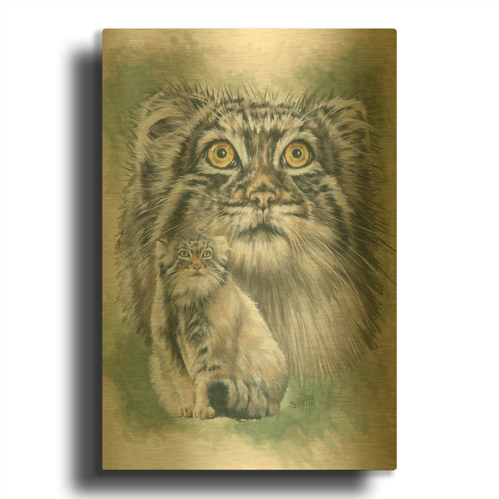 'Rowdy' By Barbara Keith Gold Metal Wall Art