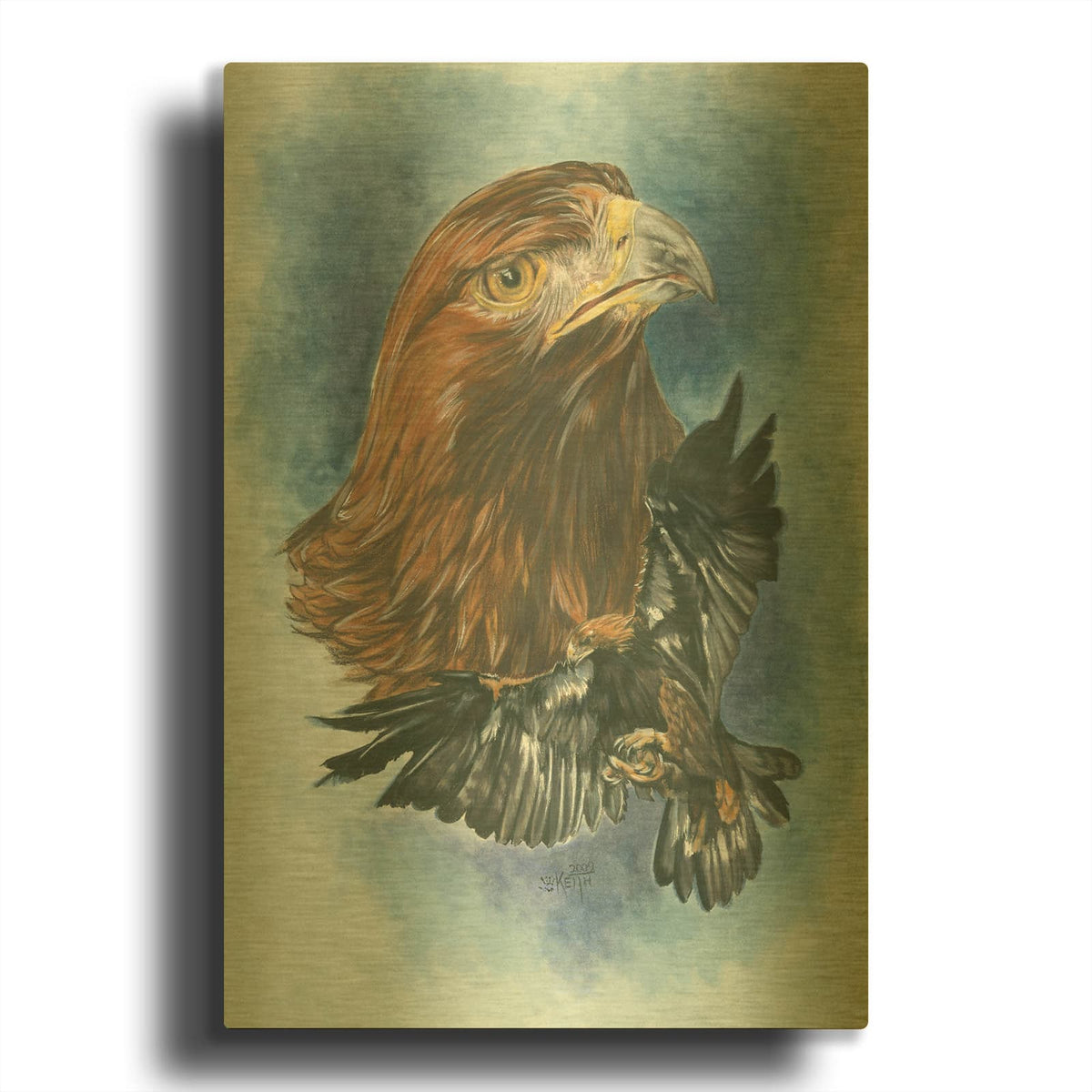 'Tenacity' By Barbara Keith Gold Metal Wall Art