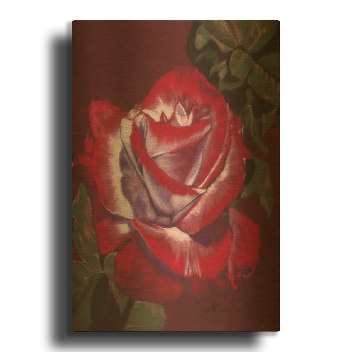 'Ruby' By Barbara Keith Gold Metal Wall Art