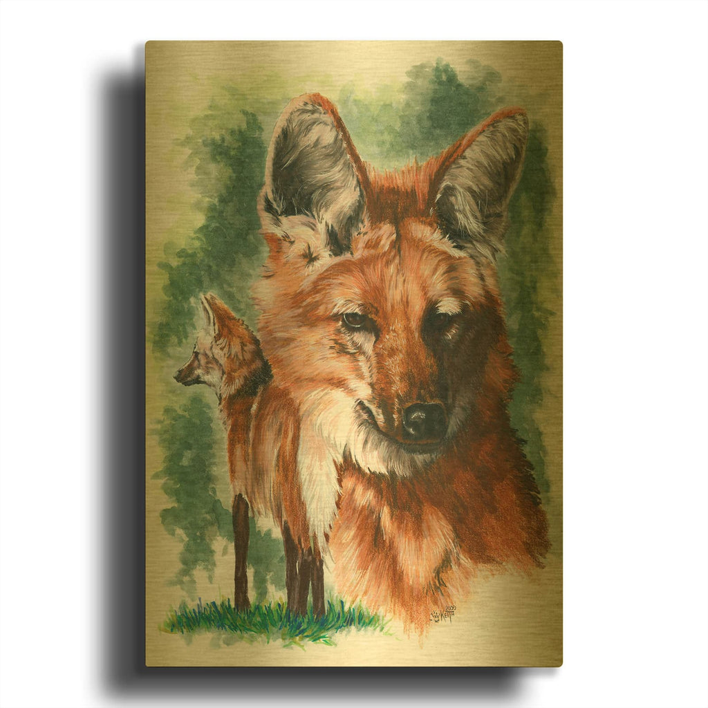'Elegant' By Barbara Keith Gold Metal Wall Art