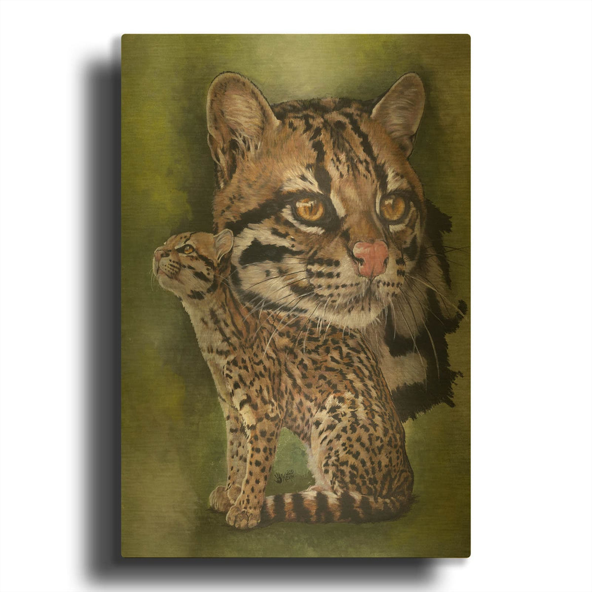 'Efficacious' By Barbara Keith Gold Metal Wall Art