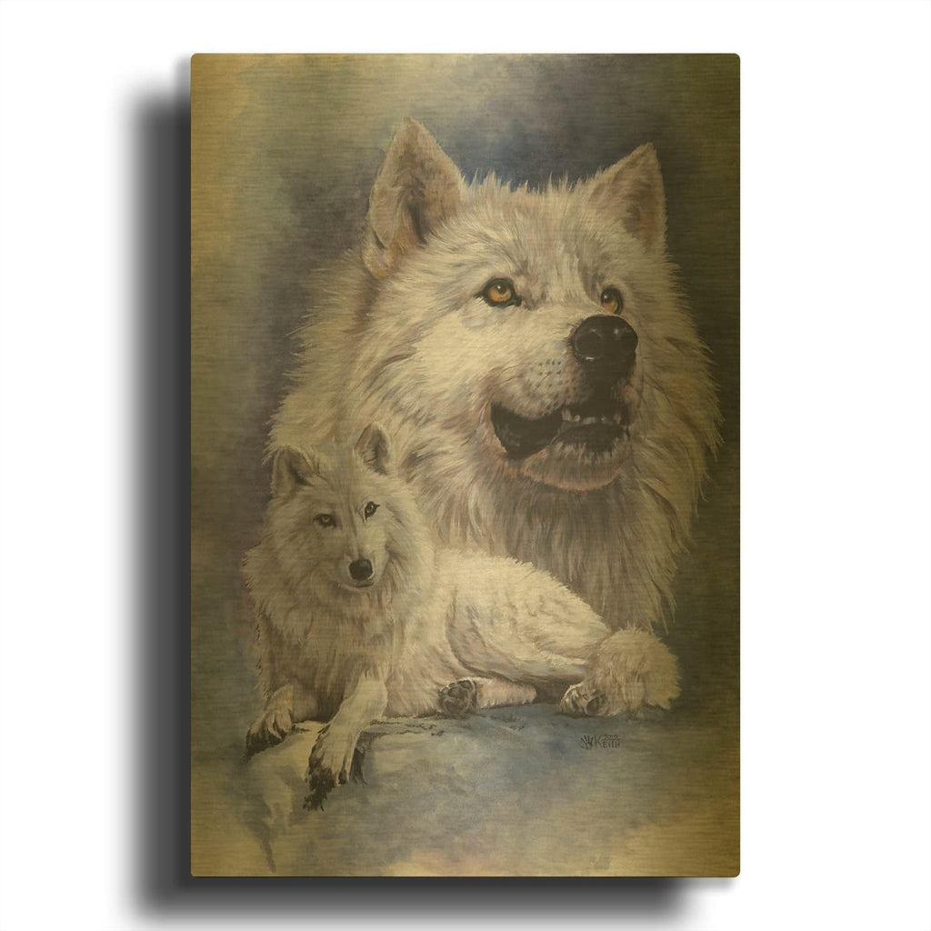 'Noble Intensity' By Barbara Keith Gold Metal Wall Art