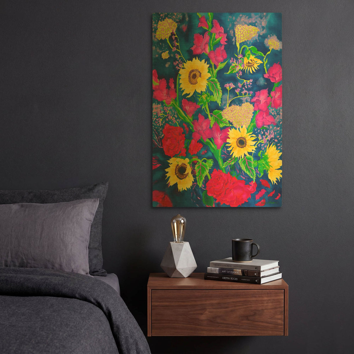 'Dream Time' By Carissa Luminess Gold Metal Wall Art
