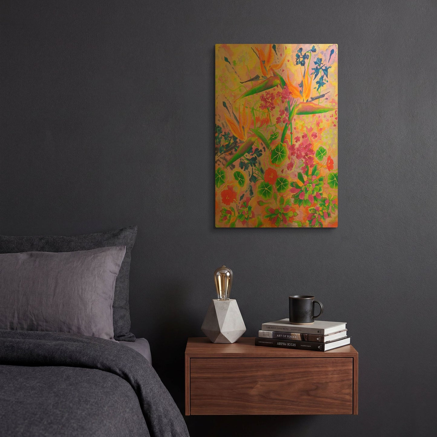 'Love Light' By Carissa Luminess Gold Metal Wall Art