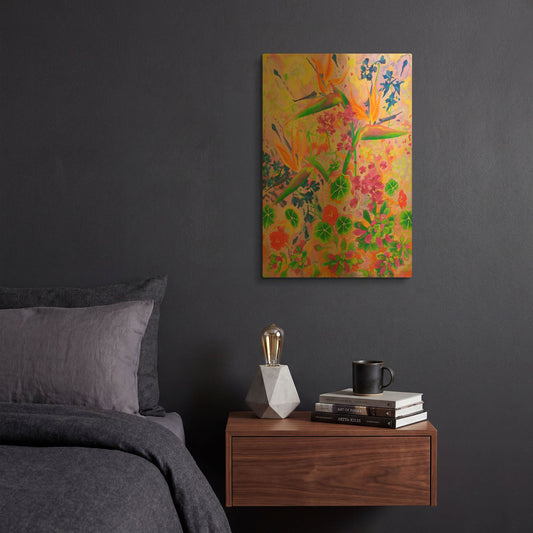 'Love Light' By Carissa Luminess Gold Metal Wall Art
