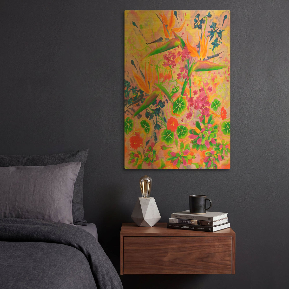 'Love Light' By Carissa Luminess Gold Metal Wall Art