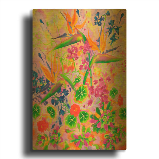 'Love Light' By Carissa Luminess Gold Metal Wall Art