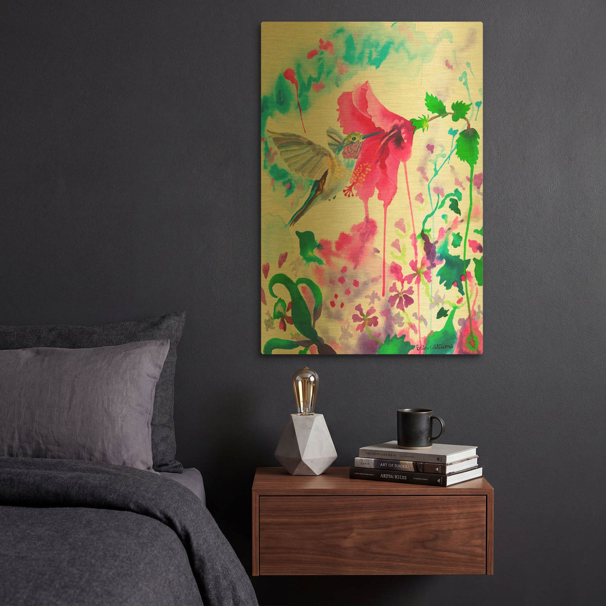 'Opening To Grace' By Carissa Luminess Gold Metal Wall Art
