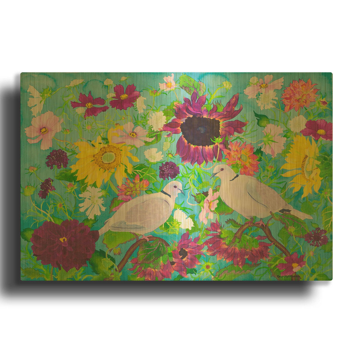 'Prayer For Love' By Carissa Luminess Gold Metal Wall Art