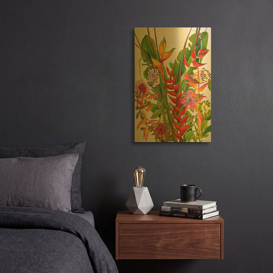 'Radiant Supreme' By Carissa Luminess Gold Metal Wall Art