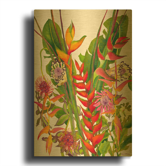 'Radiant Supreme' By Carissa Luminess Gold Metal Wall Art