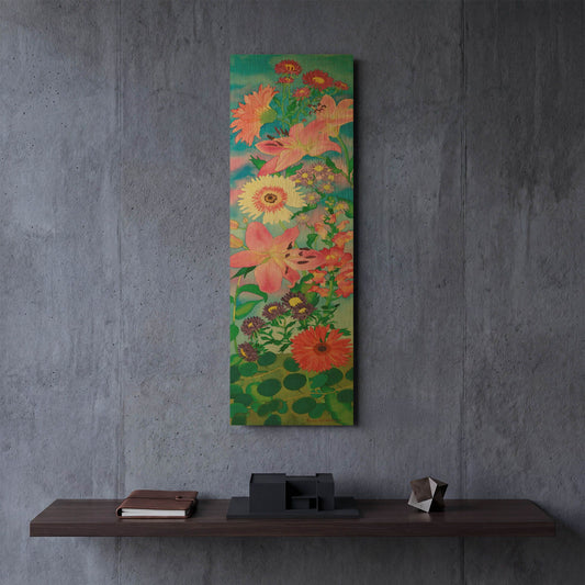 'Indian Summer Love' By Carissa Luminess Gold Metal Wall Art