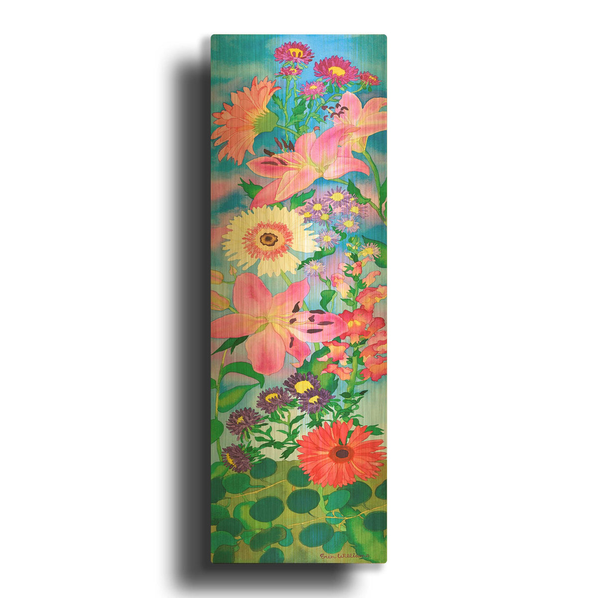 'Indian Summer Love' By Carissa Luminess Gold Metal Wall Art