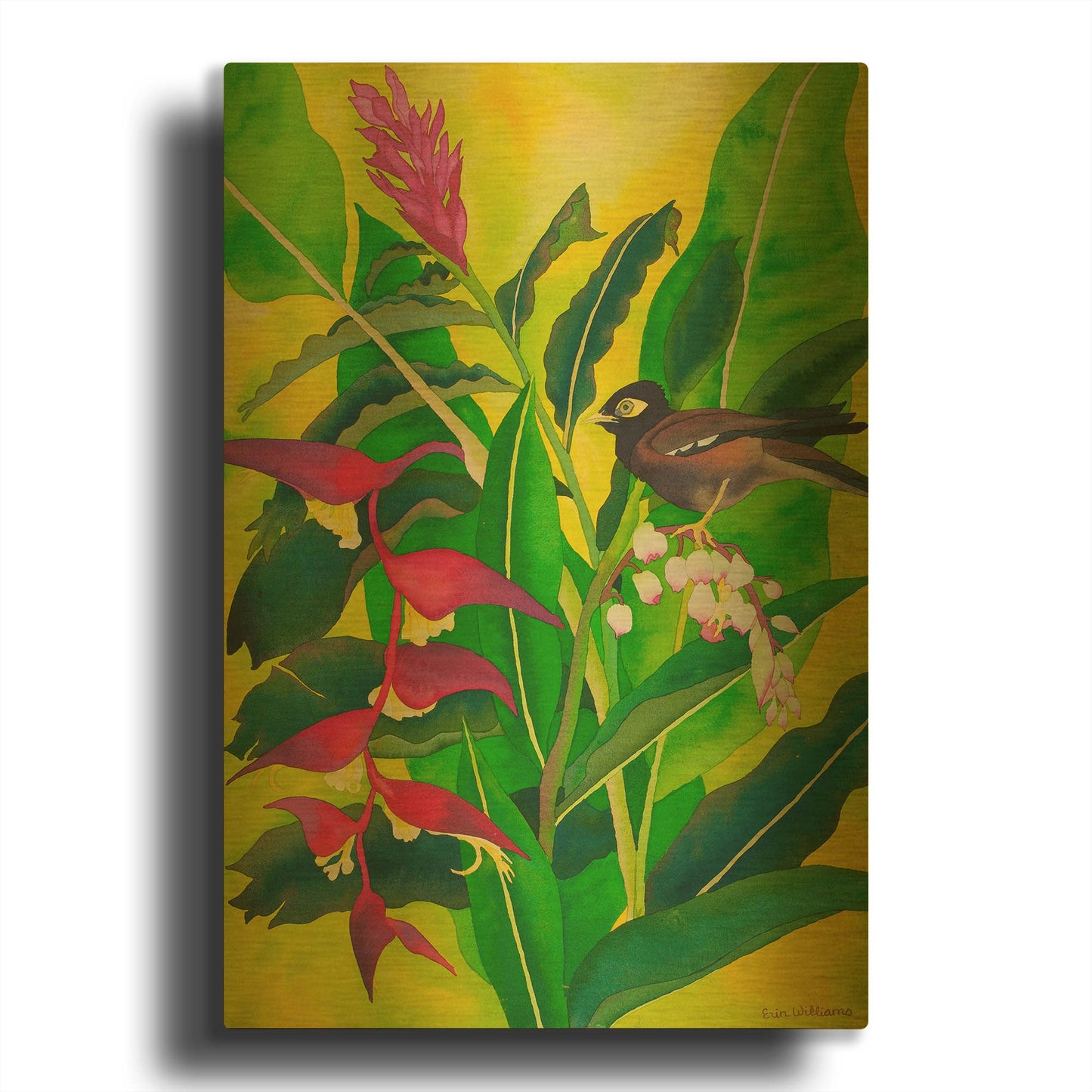 'Myrna In the Morning' By Carissa Luminess Gold Metal Wall Art