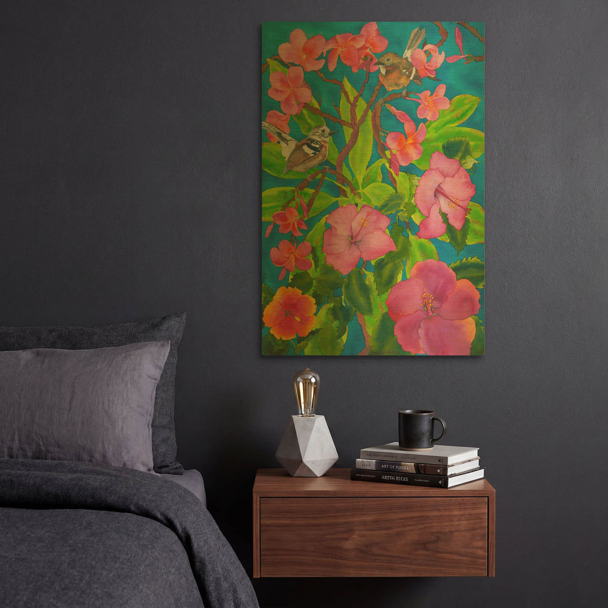 'Shining Song' By Carissa Luminess Gold Metal Wall Art