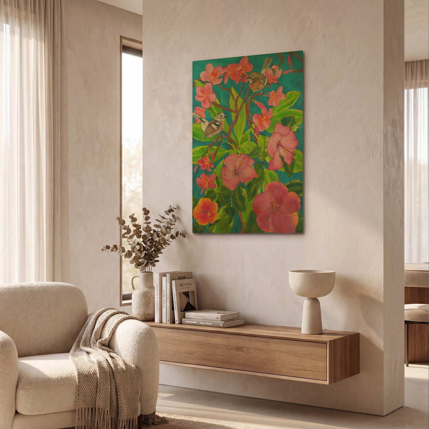 'Shining Song' By Carissa Luminess Gold Metal Wall Art
