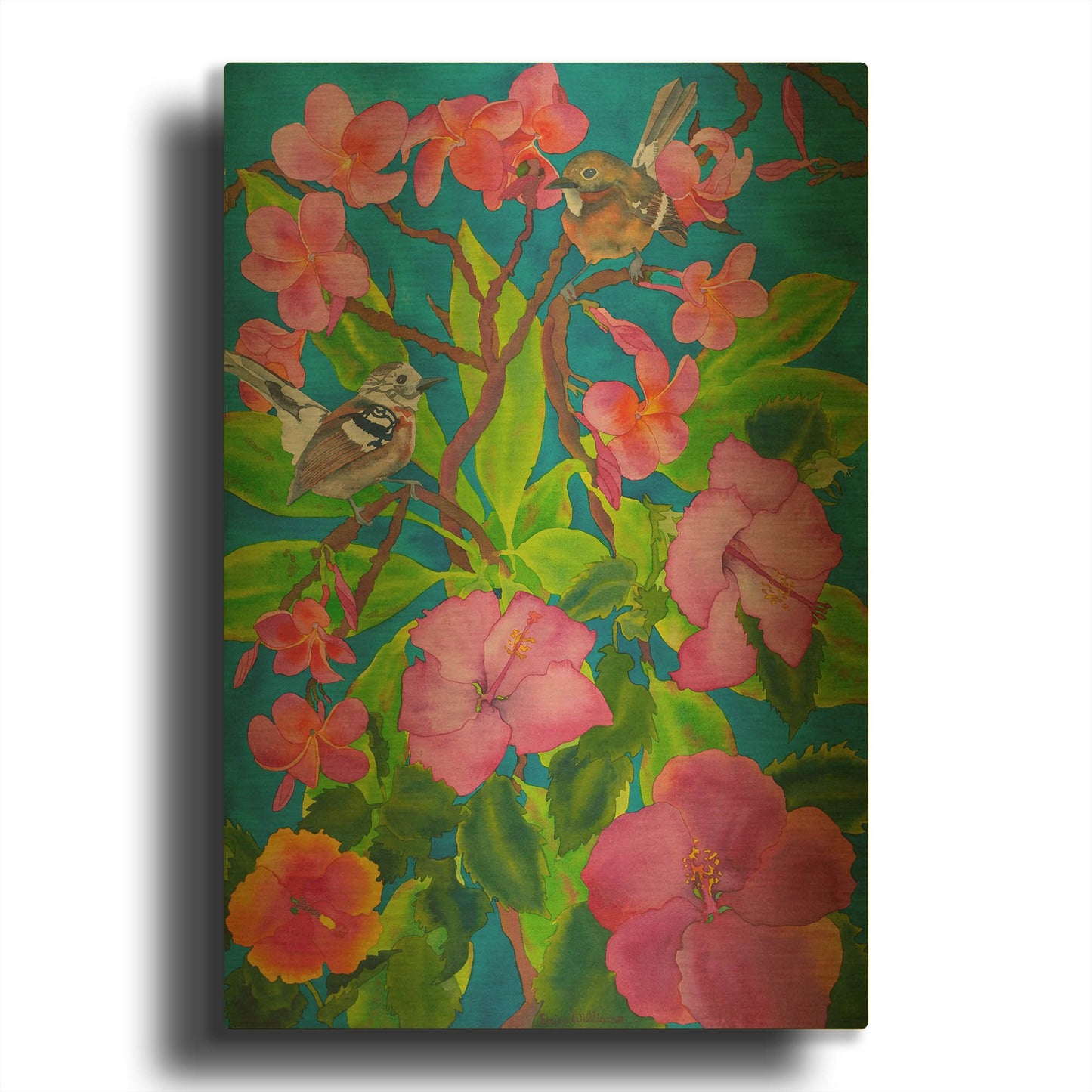 'Shining Song' By Carissa Luminess Gold Metal Wall Art